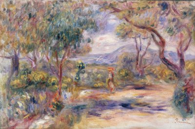 Paysage à Cannes (Jardin de Renoir) c.1914 - Pierre Auguste Renoir